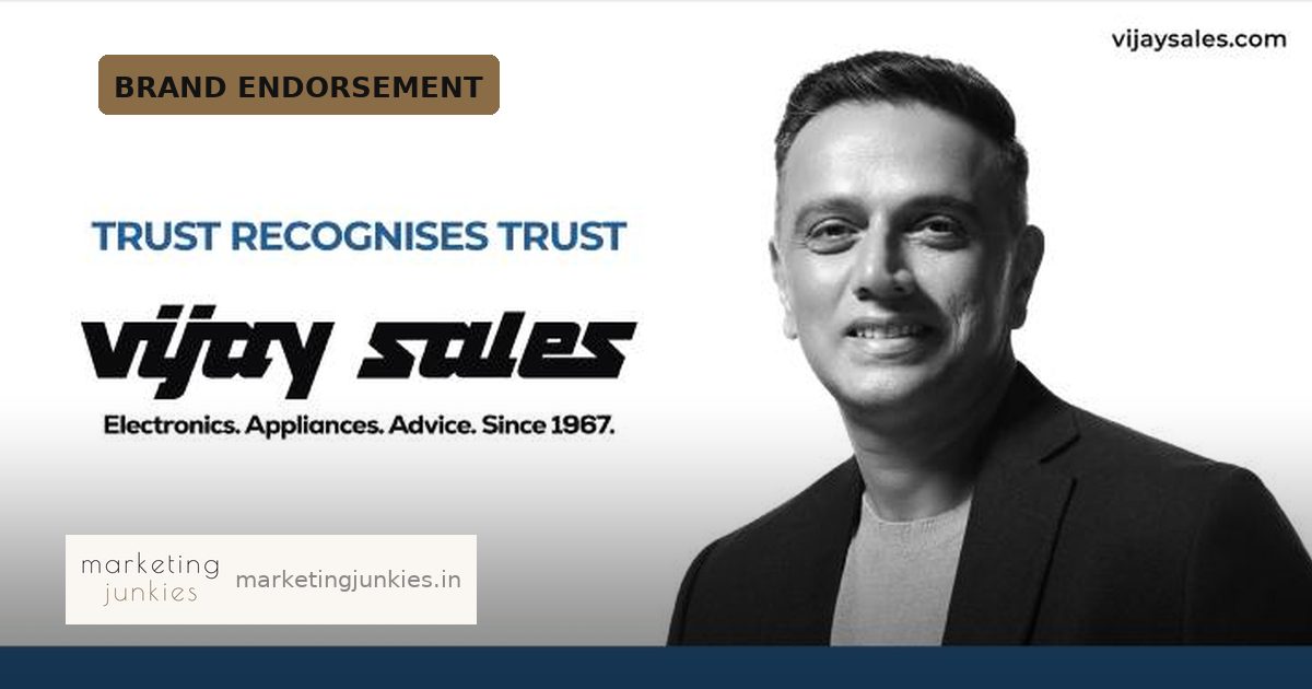 Vijay Sales Names Rahul Dravid Brand Ambassador