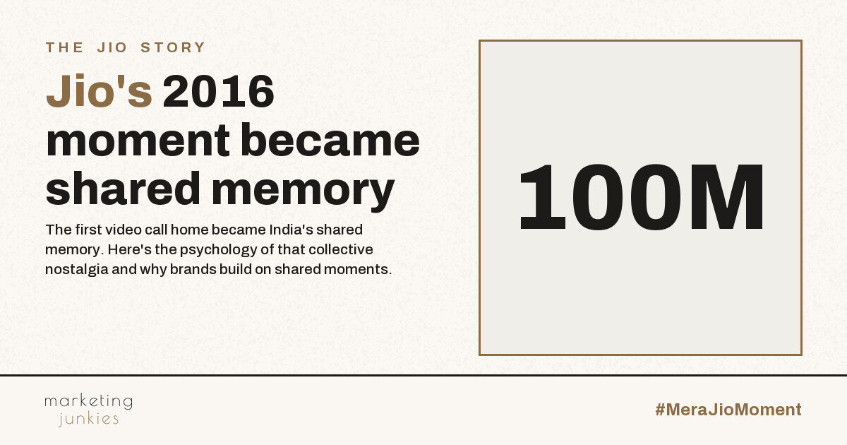 Why Brands Build on Shared Memories Like Jio's 2016 Moment